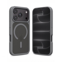 Etui CRONG Hybrid MATTE™ Magnetic MagSafe do iPhone 18 Pro / 17 Pro szare