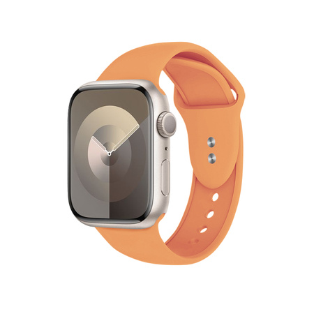 Crong Liquid - Řemínek pro Apple Watch 42/44/45/49 mm (oranžový)