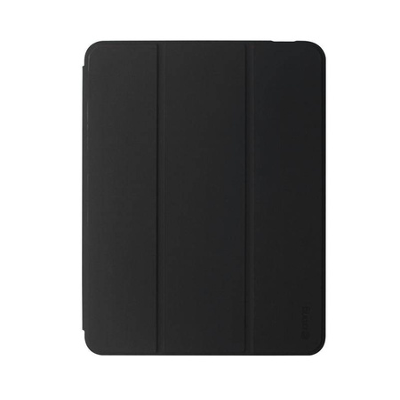 Crong PrimeFolio - Tasche für iPad Pro 11" (2022-2021) / iPad Air 11" M2 (2024) / iPad Air 10.9" (5.-4. Generation).) (schwarz/transparent)