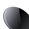 Crong PowerSpot Fast Wireless Charger – Алуминиево 15W USB-C Qi безжично зарядно с капак от закалено стъкло (сенчаво черно)