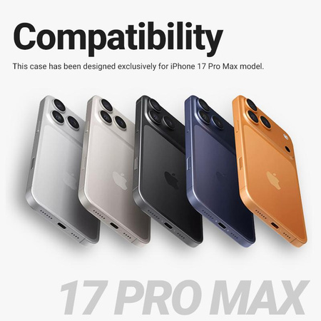 Carcasă Crong Hybrid Frost MAG - MagSafe pentru iPhone 17 Pro Max (Negru)