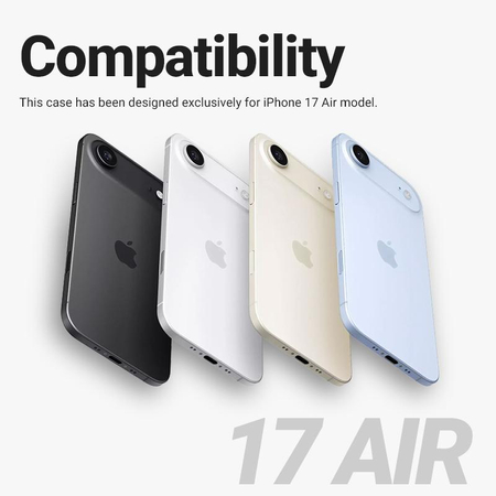 Crong Clear MAG Cover - Калъф MagSafe за iPhone Air (прозрачен)