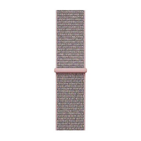 Crong Nylon - Αθλητικό λουράκι για Apple Watch 38/40/41 mm (ανοιχτό ροζ)