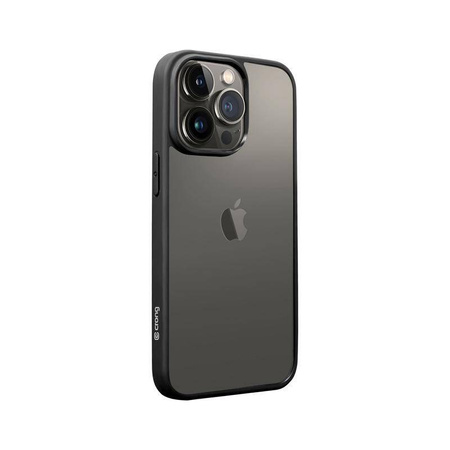 Etui Przezroczyste do iPhone 13 Pro Max Crong Clear Cover Case Bezbarwny z Czarną Ramką