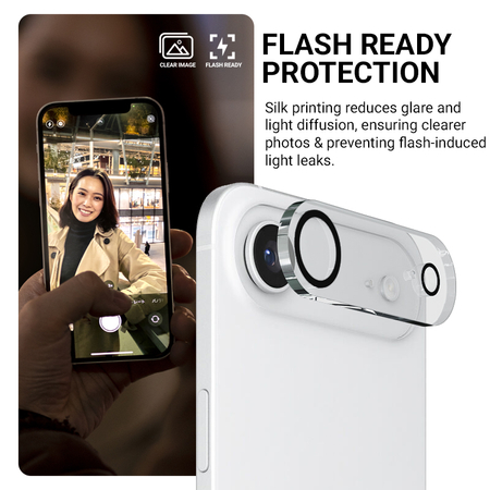 Crong Lens Shield - Стъкло за камерата и обектива на iPhone 17