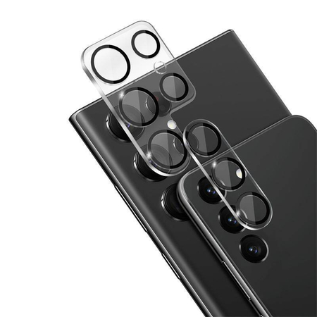 Crong Lens Shield - Vetro per la fotocamera e l'obiettivo del Samsung Galaxy S23 Ultra