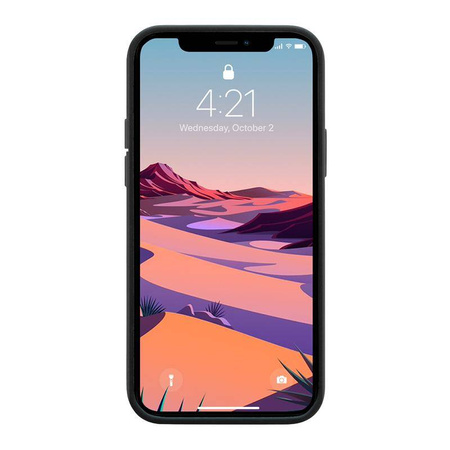 Crong Color Cover - Silikonowe etui do iPhone 12 / iPhone 12 Pro (czarny)
