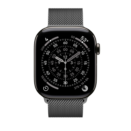 Crong Milano Steel - Stainless Steel Strap for Apple Watch 38/40/41/42 mm (Graphite)