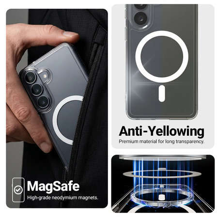 Crong Hybrid Clear Magnetic - MagSafe Nothing Phone 4a Pro Case (Transparent)