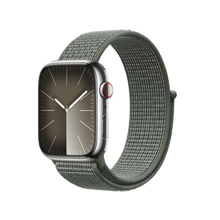 Crong Nylon - Sportarmband für Apple Watch 38/40/41/42 mm (Militärgrün)