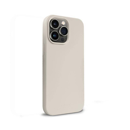 Etui do iPhone 14 Pro Crong Color Cover Silikonowy Case Ochronny Kamienny Beż