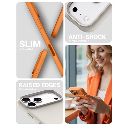 Crong Color Cover Magnetic - Etui MagSafe iPhone 17 Pro Max (kamienny beż)