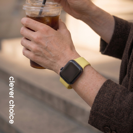 Crong Liquid - Каишка за Apple Watch 38/40/41/42 мм (сламена)