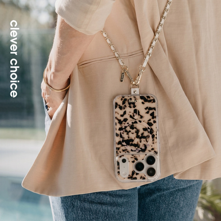 Crong Phone Crossbody - Phone Lanyard (White Twist)