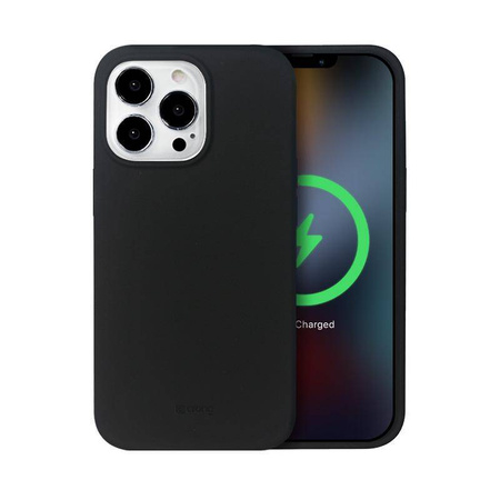 Μαγνητική θήκη Crong Color Cover - iPhone 13 Pro Max MagSafe Case (μαύρο)