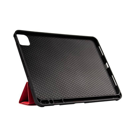 Crong FlexFolio - iPad Air 11" Tasche M3 (2025) / iPad Air 11" M2 (2024) / iPad Air 10.9" (5. - 4. Gen.) / iPad Pro 11" (2022-2021) mit Apple Pencil (rot)