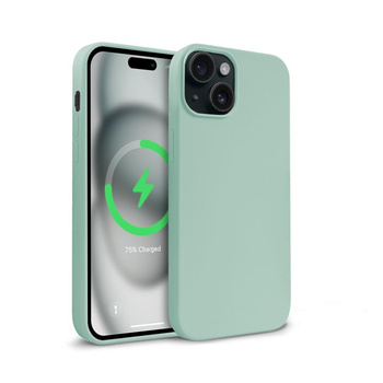 Crong Color Cover Magnetic - θήκη MagSafe για iPhone 15 (μέντα)