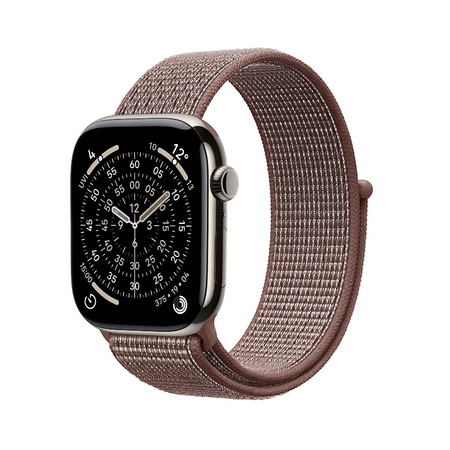 Crong Nylon - Sportarmband für Apple Watch 38/40/41/42 mm (Smokey Mauve)