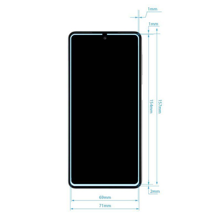 Crong 7D Nano Flexible Glass - 9H Hybridglas für den gesamten Bildschirm des Samsung Galaxy M52 5G