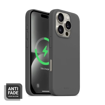 Crong Color Cover Magnetic - Silikon Case mit MagSafe für iPhone 16 Pro (titan)