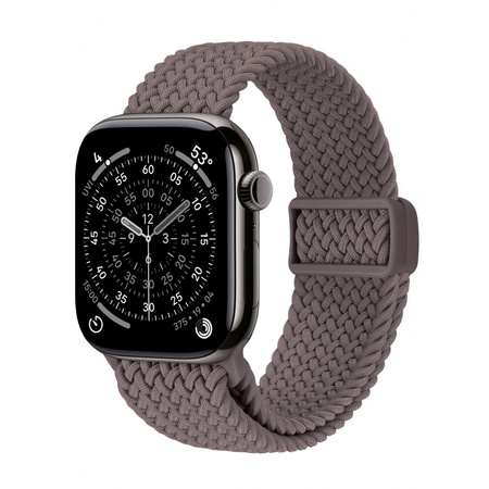 Crong Wave Band - Braided Strap for Apple Watch 44/45/46/49 mm (Brown)