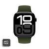 Crong Liquid - Řemínek pro Apple Watch 42/44/45/49 mm (zelený)