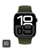 Pasek Crong Liquid do Apple Watch 42/41/40/38 mm Zielony Silikonowy