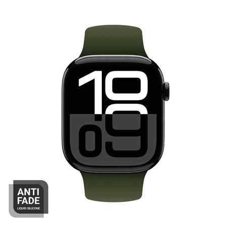 Pasek silikonowy CRONG Liquid do Apple Watch 42/41/40/38 mm zielony