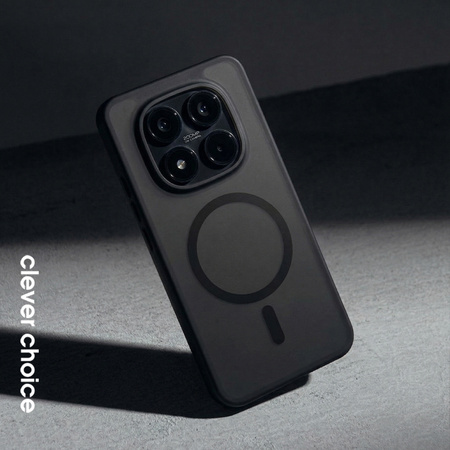 Etui Crong Hybrid MATTE™ Magnetic do Xiaomi Redmi Note 15 Pro+ MagSafe Czarne Wytrzymałe