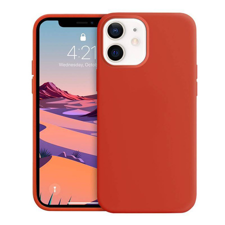 Crong Color Cover - pouzdro pro iPhone 12 Mini (červené)