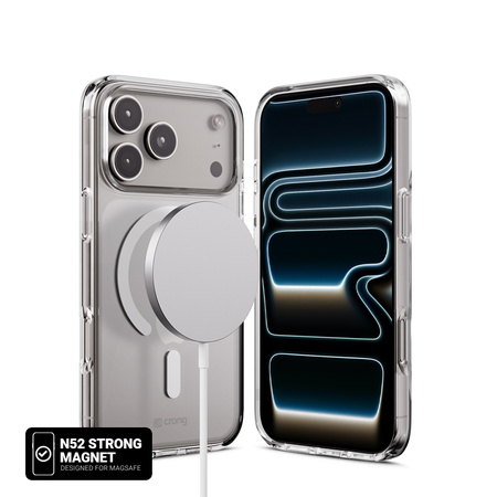 Crong Clear MAG Cover - Etui MagSafe iPhone 17 Pro (przezroczysty)