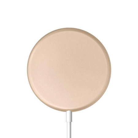 Ładowarka Indukcyjna MagSafe 15W Crong MagSpot™ Wireless Charger Gold