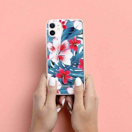 Etui Crong Flower Case do iPhone 12 Mini Kolorowe Plecki Kwiaty Kobiece 03