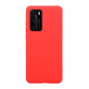 Etui Crong Color Cover do Huawei P40 Silikonowe Czerwone z Mikrofibrą