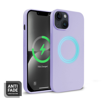 Crong Color Cover Magnetic - Funda MagSafe para iPhone 14 / 13 (Violeta)