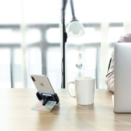 Crong Universal Smart Car Holder – Universal car phone holder for 4"-6.5" phones (black)