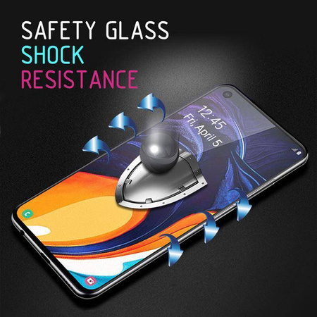 Crong 7D Nano Flexible Glass - 9H Hybridglas für den gesamten Bildschirm des Samsung Galaxy A80 / A90