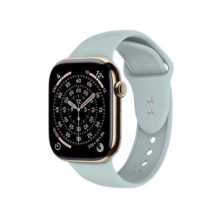 Pasek Crong Liquid do Apple Watch 49/46/45/44 mm Miętowy Silikonowy