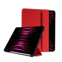 Crong FlexFolio – iPad Air 11” (2026-2024) / iPad Air 10.9” (5-4. generáció) / iPad Pro 11" (2022-2021) tok Apple Pencil-lel (piros)