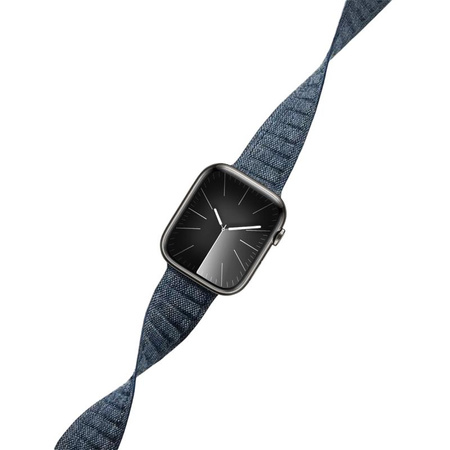 Crong Melange - Магнитна каишка за Apple Watch 44/45/46/49 мм (син меланж)
