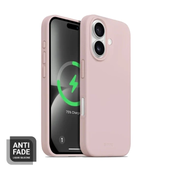 Crong Color Cover Magnetic - kryt MagSafe pro iPhone 16 (pískově růžový)