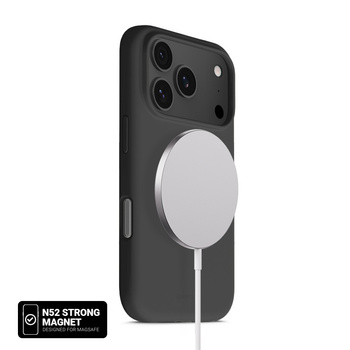 Crong Color Cover Magnetic - Etui MagSafe iPhone 17 Pro (czarny)