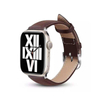 Crong Noble Band - Řemínek z přírodní kůže pro Apple Watch 38/40/41 mm (Espresso)