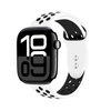 Crong Duo Sport - Apple Watch Armband 44/45/46/49 mm (Weiß/Schwarz)