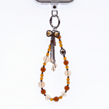 Crong Phone Charm - Lanyard Phone Pendant (Gold Bow)
