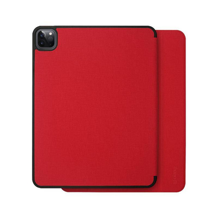 Funda Crong FlexFolio con Apple Pencil (roja) para iPad Air de 11" M3 (2025), iPad Air de 11" M2 (2024), iPad Air de 10,9" (5.ª-4.ª generación) y iPad Pro de 11