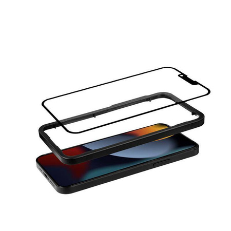 Crong Anti-Bacterial 3D Armour Glass - 9H γυαλί πλήρους οθόνης για iPhone 14 / iPhone 13 / iPhone 13 Pro + πλαίσιο εγκατάστασης
