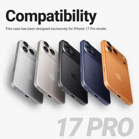 Etui Crong Hybrid Frost MAG Cover do iPhone 17 Pro MagSafe Matowe Czarne