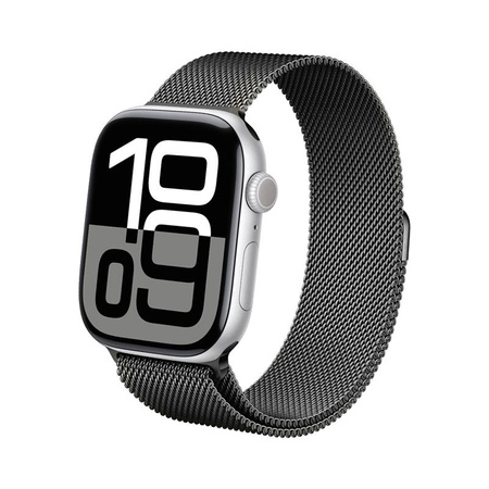 Crong Milano Steel - Correa de acero inoxidable para Apple Watch 38/40/41/42 mm (Graphite)