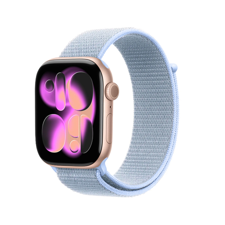 Crong Nylon - Спортна каишка за Apple Watch 38/40/41/42 мм (студено синя)